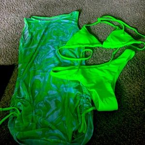 Never been worn three piece swimsuit!